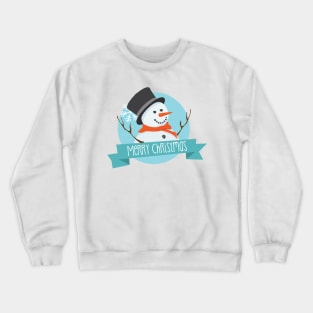 Merry Christmas Snowman Crewneck Sweatshirt